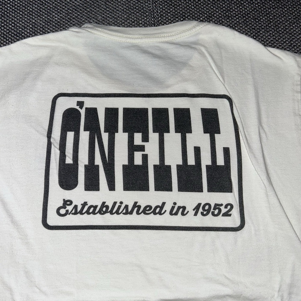 O'Neill Mens White/Black Surf Shop Short Sleeve T Shirt Medium Skater EST. 1952